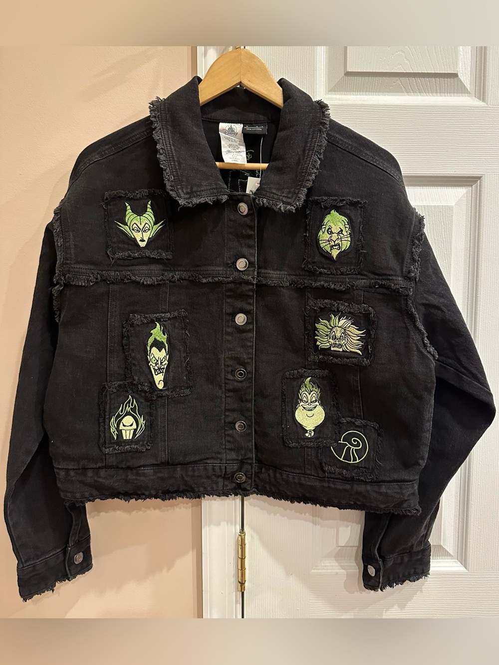 Disney Villains Black Jean Jacket